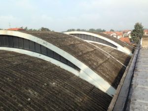 Posa pannelli curvi per coperture a Malnate (VA)