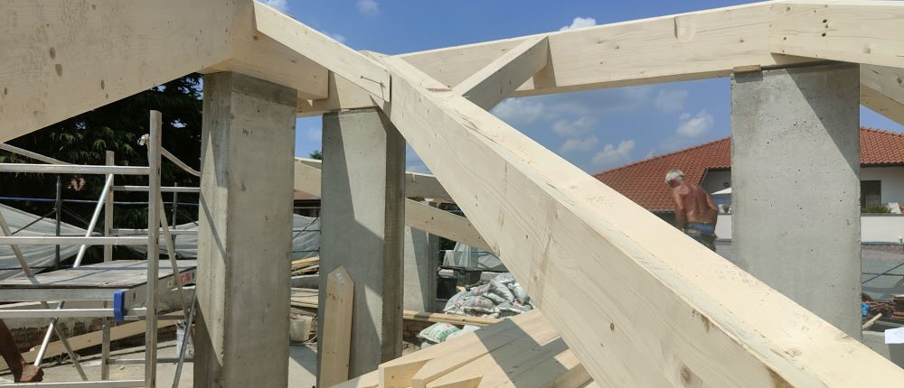 Legno lamellare per tetti