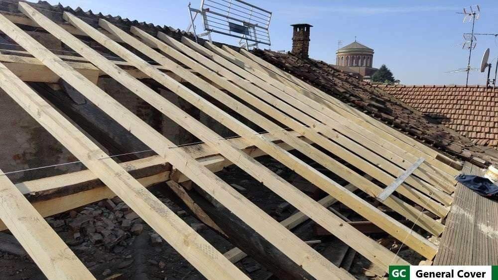 Rifacimento tetto in legno a Como - cantiere General Cover